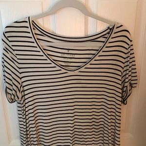 Super soft striped short sleeve t shirt